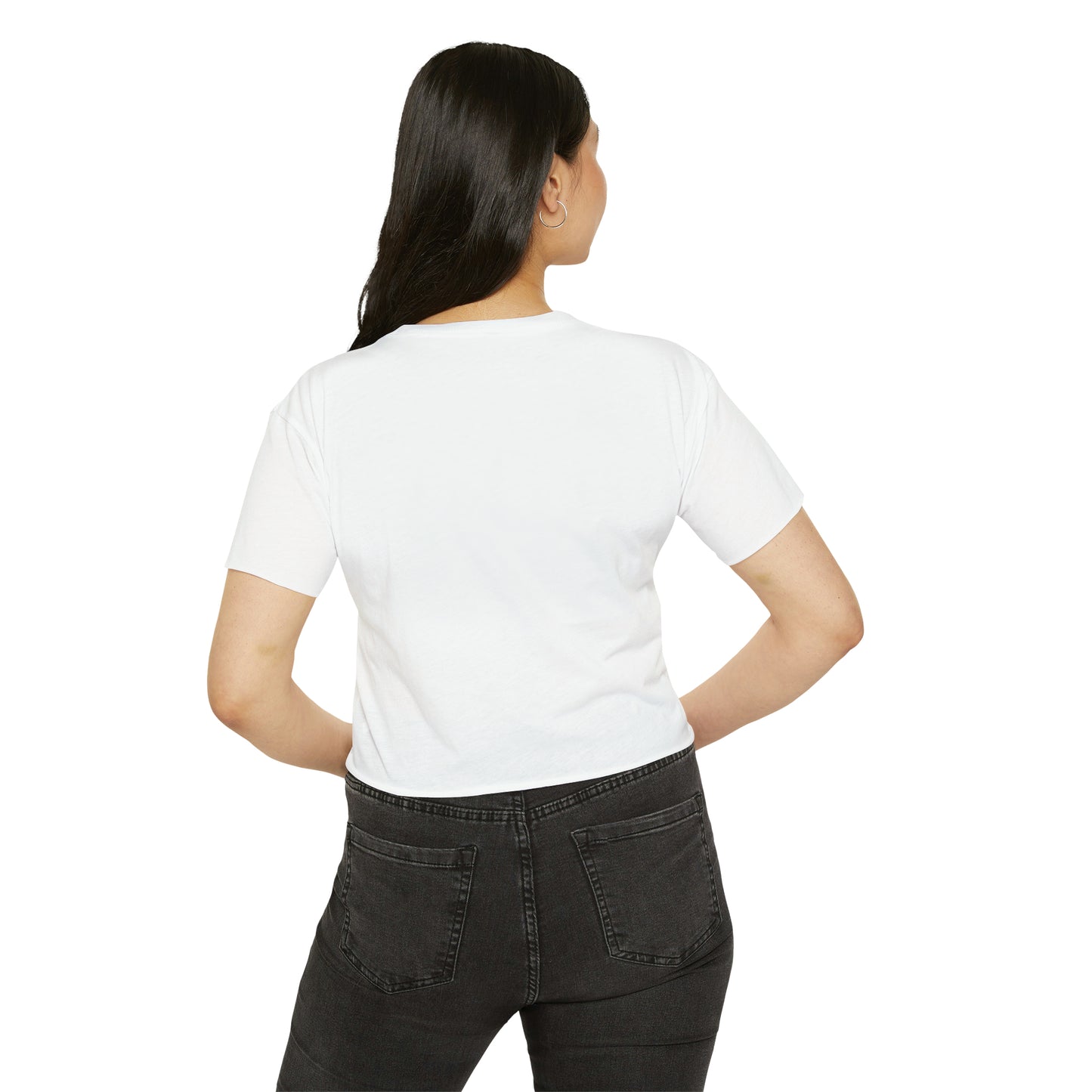 Women's Cropped T-Shit: I'm Trying To Muster Up The I Give A _ Energy