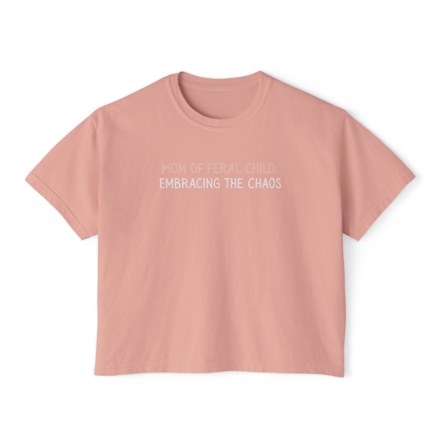 Mom Of Feral Child Women's Slightly Cropped Top