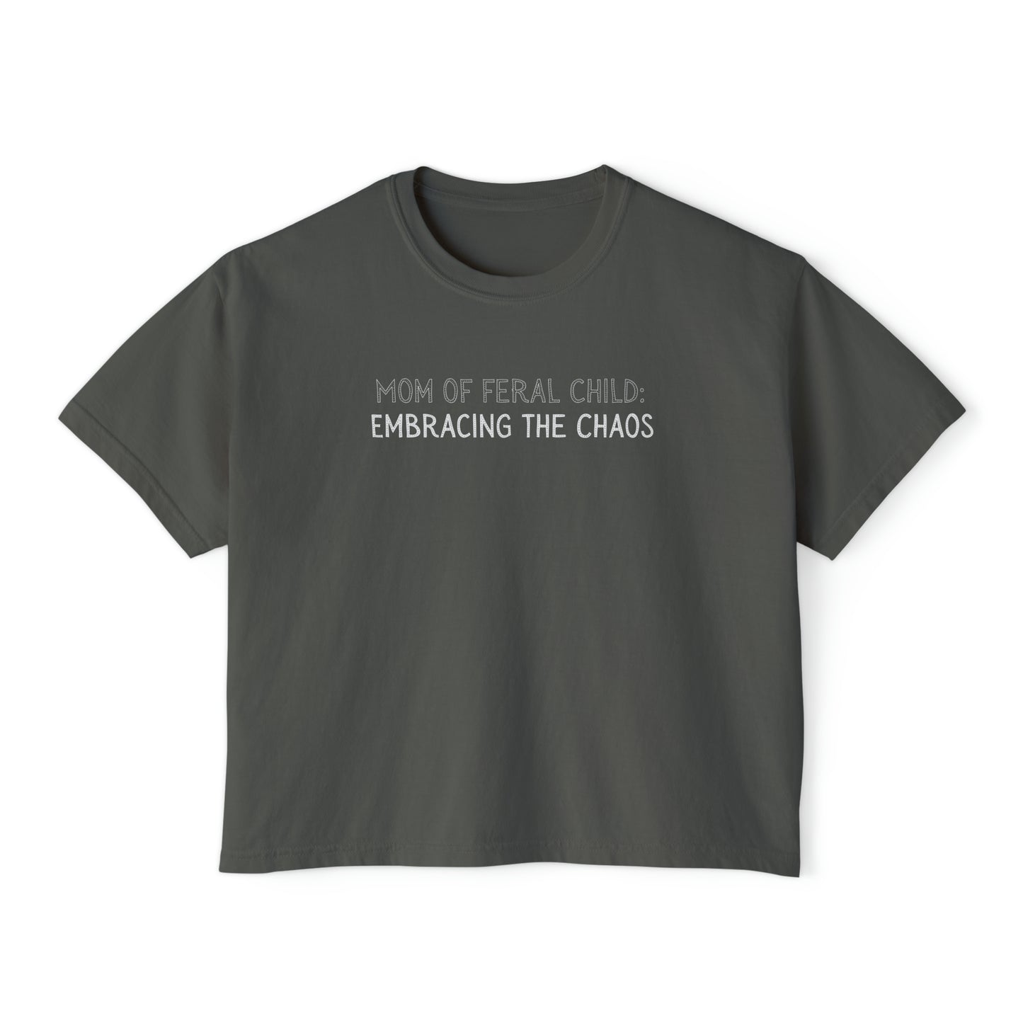Mom Of Feral Child Women's Slightly Cropped Top