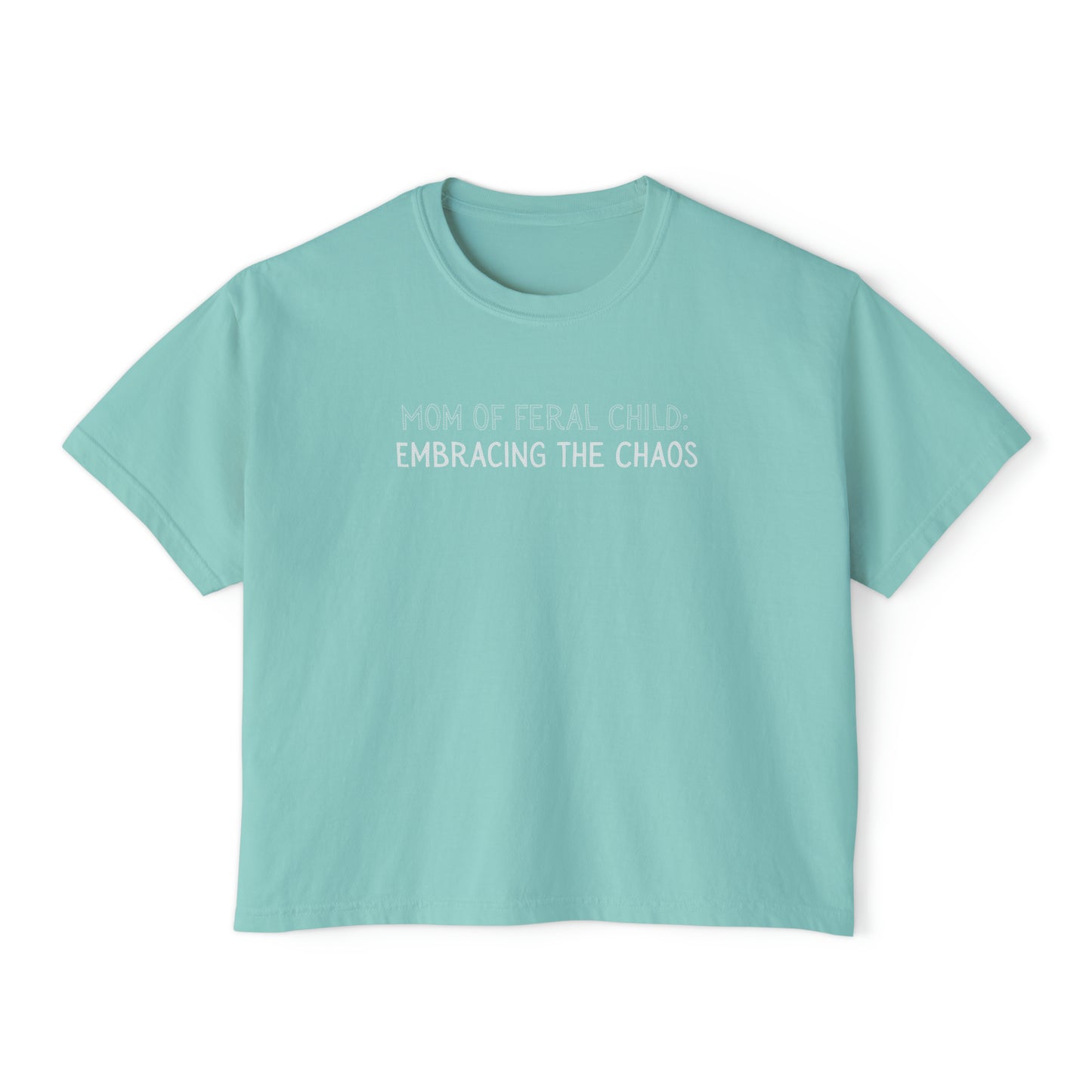 Mom Of Feral Child Women's Slightly Cropped Top
