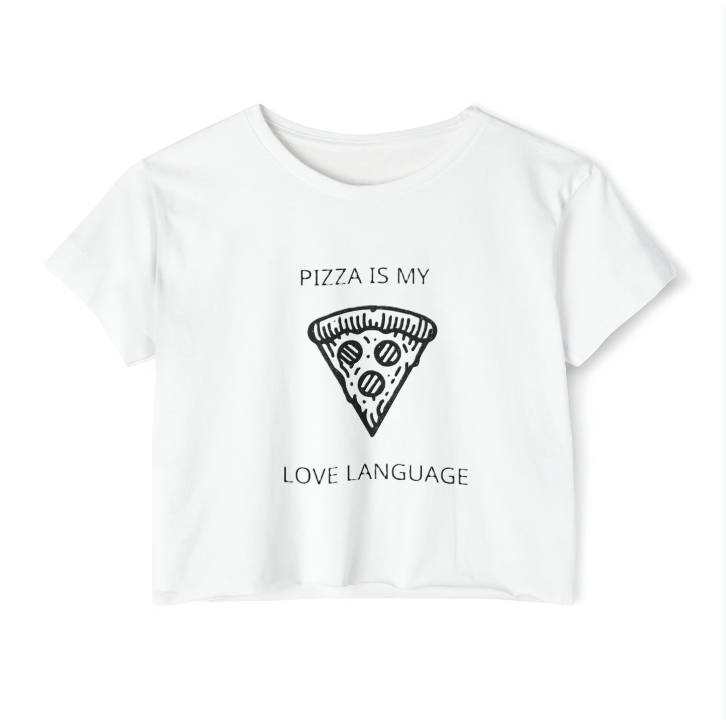 Pizza Is My Love Language Women's Crop Top